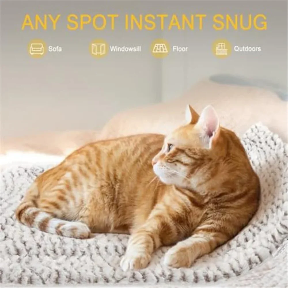 Self Heating Cat Pad Warming Pet Bed Thermal Mat Indoor Outdoor Kitten Puppy